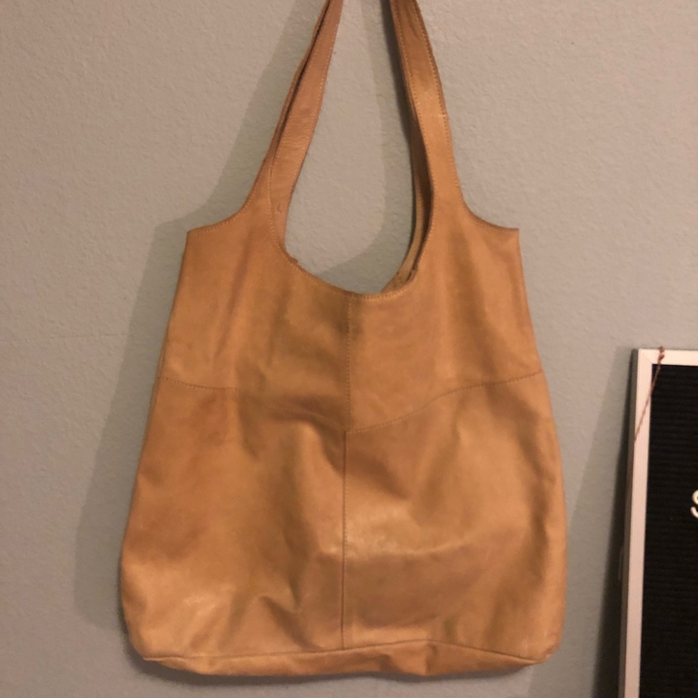 Genuine leather tote